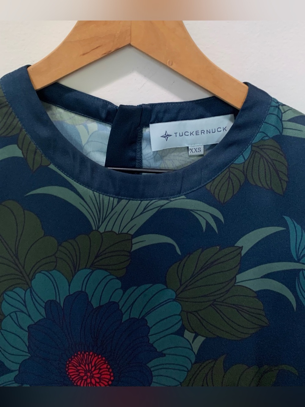 Tuckernuck Jamie Midnight Garden Floral Midi Dress Blue Size XXS - Picture 6 of 8